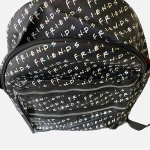 friends quotes mini backpack Bioworld TV Show Allover Toss Print Faux Saffiano Leather Bag who live in the same apartment complex and face life and love in New York Warner Bros. Friends Womens Black